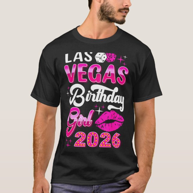 Las Vegas Mädchen Reise 2026 Kreuzfahrt Übereinsti T-Shirt (Vorderseite)