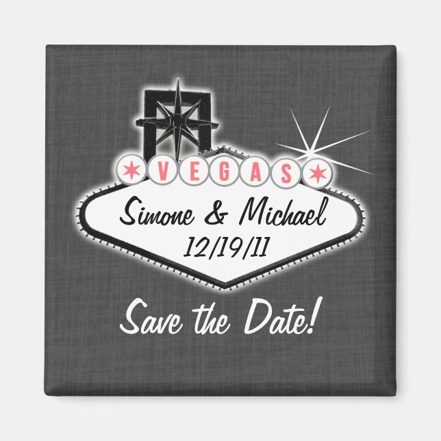 Las Vegas Magnet - Save the Date (Vorne)