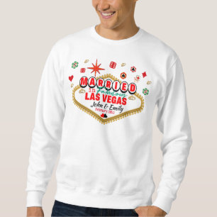 Las Vegas Married Couple Matching Vacation Nevada  Sweatshirt