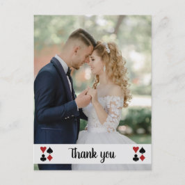 Las Vegas mit Foto Wedding Vielen Dank Postkarte