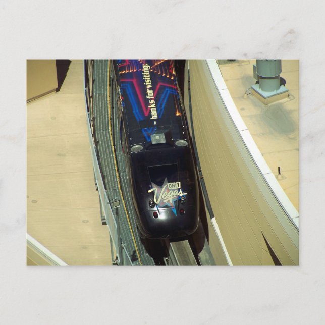 Las Vegas Monorail Postkarte (Vorderseite)