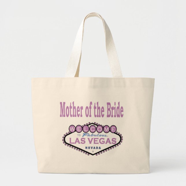 Las Vegas Mutter der Bride Lavender Classic Bag Jumbo Stoffbeutel (Vorne)