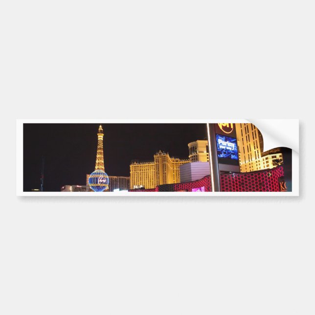Las Vegas nachts Autoaufkleber (Vorne)