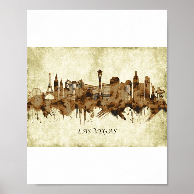 Las Vegas Nevada Cityscape Poster (Vorne)