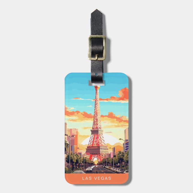 Las Vegas Nevada Gepäckanhänger (Vorderseite vertikal)