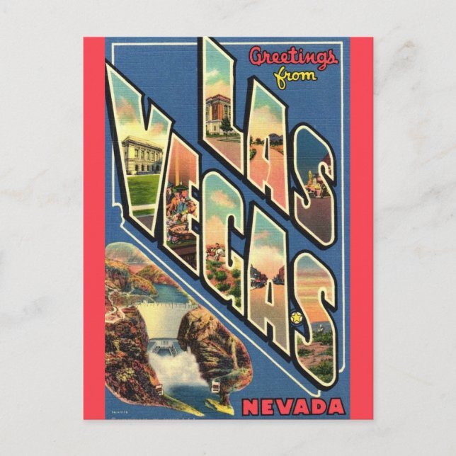 Las Vegas Nevada Greeting Postkarte (Vorderseite)