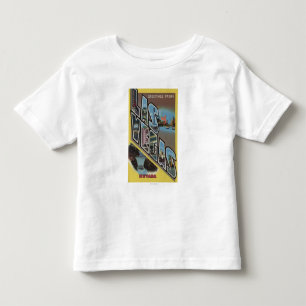 Las Vegas, Nevada - große Buchstabe-Szenen Kleinkind T-shirt