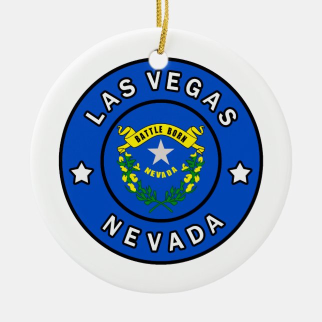 Las Vegas Nevada Keramik Ornament (Vorne)