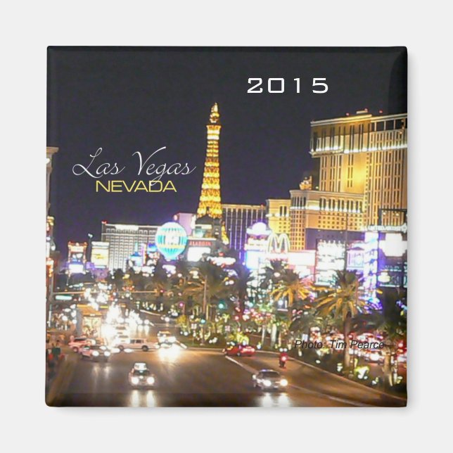 Las Vegas Nevada Magnet ändern Jahr (Vorne)