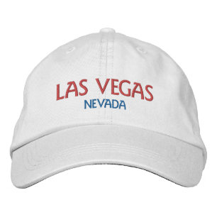 LAS VEGAS NEVADA Red Blue White Cotton Bestickte Baseballkappe