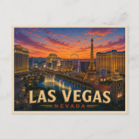 Las Vegas Nevada Reise im Vintage-Stil