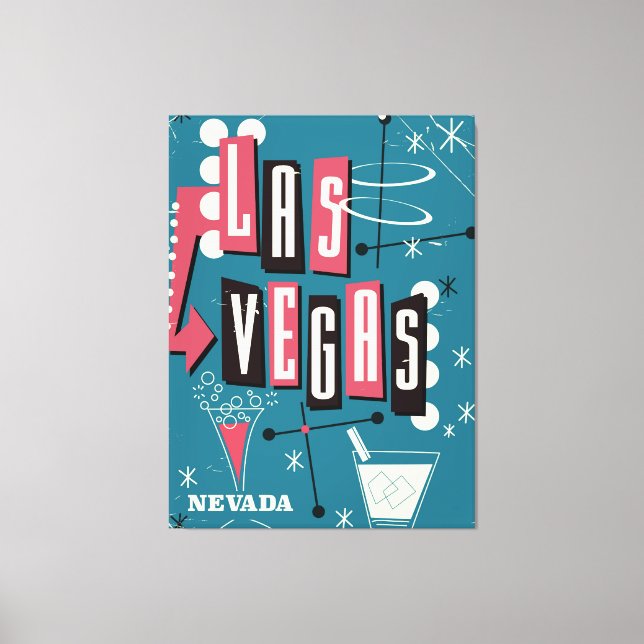 Las Vegas nevada Reiseplakat Leinwanddruck (Vorderseite)