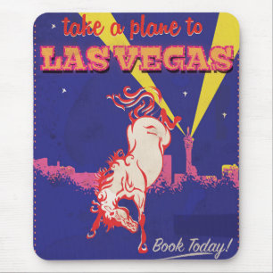 Las Vegas, Nevada Retro-Reiseplakat. Mousepad