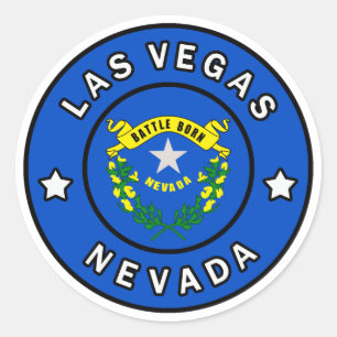 Las Vegas Nevada Runder Aufkleber