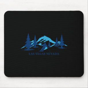 Las Vegas Nevada Skigebiet Skifahren Skifahrer Mousepad