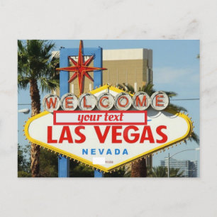 Las Vegas, Nevada Skyline-Ansichtskarte Postkarte
