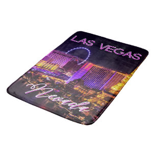 Las Vegas Nevada Skyline Badematte
