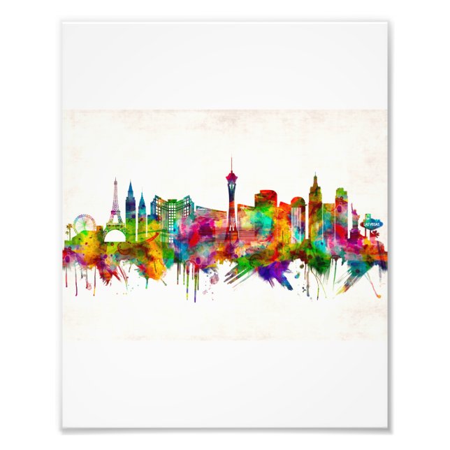 Las Vegas Nevada Skyline Fotodruck (Vorne)