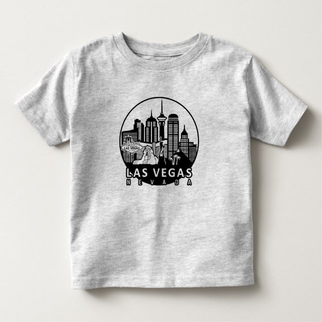 Las Vegas Nevada Skyline Kleinkind T-shirt (Vorderseite)