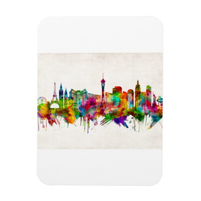 Las Vegas Nevada Skyline Magnet (Vertikal)