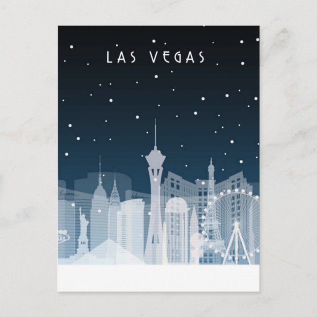 Las Vegas, Nevada | Skyline Postcard Postkarte (Vorderseite)