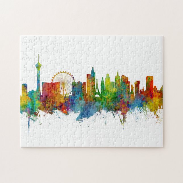Las Vegas Nevada Skyline Puzzle (Horizontal)
