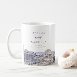 LAS VEGAS NEVADA Skyline Wedding Names Kaffeetasse