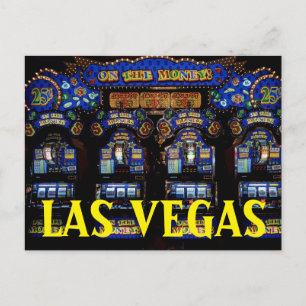 LAS VEGAS Nevada Spielautomaten Reise Postkarte