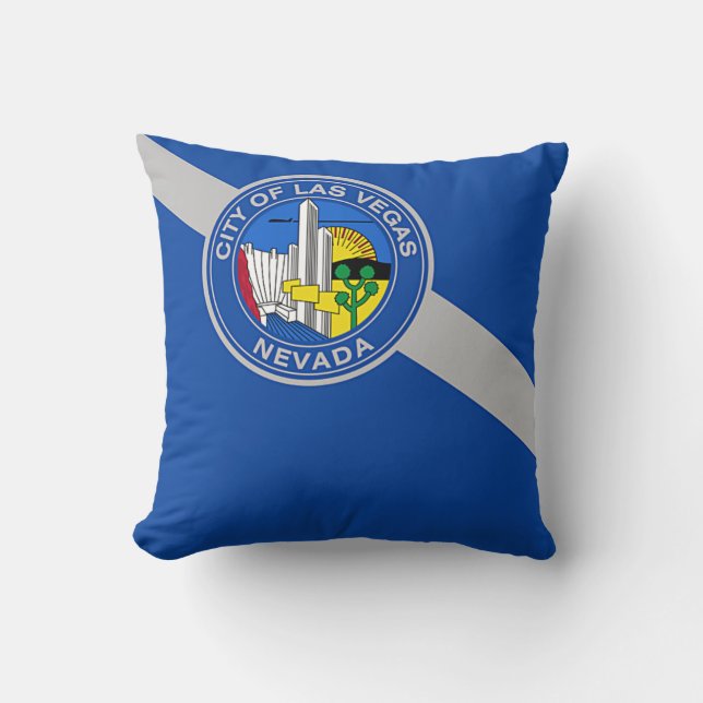 Las Vegas, Nevada Staat, Flag American MoJo Pillow Kissen (Vorderseite)