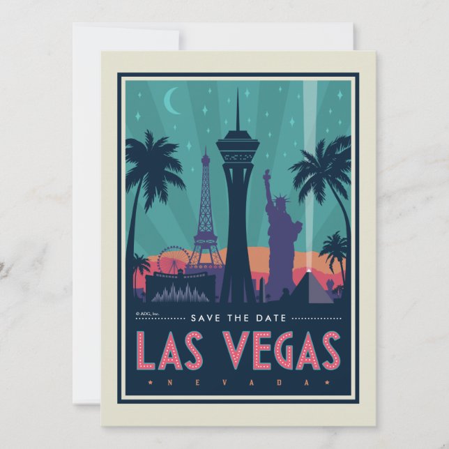 Las Vegas, Nevada | Termin vormerken Save The Date (Vorderseite)