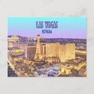 Las Vegas Nevada The Strip Vintage Postkarte