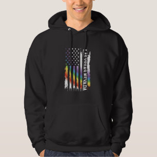 Las Vegas Nevada United Staaten Distressed Rainbow Hoodie