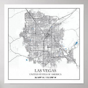 Las Vegas Nevada USA Cities Travel Poster