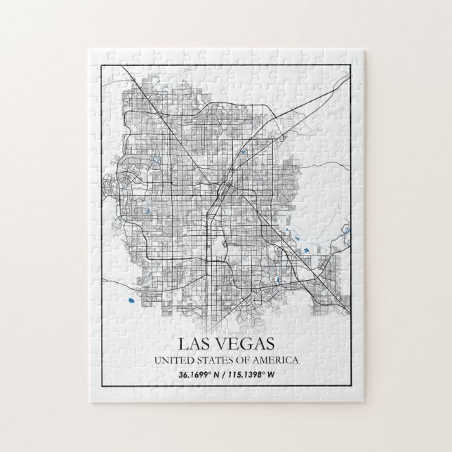 Las Vegas Nevada USA Cities Travel Puzzle (Vertikal)