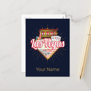 Las Vegas Nevada Vereinigte Staaten Casino Vintage Feiertagspostkarte