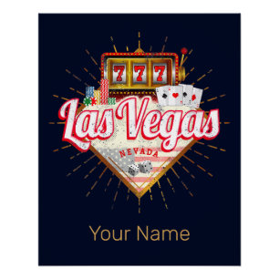 Las Vegas Nevada Vereinigte Staaten Casino Vintage Poster