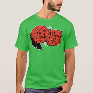 Las Vegas Nevada Vintage Glücksspiel Würfel T-Shirt
