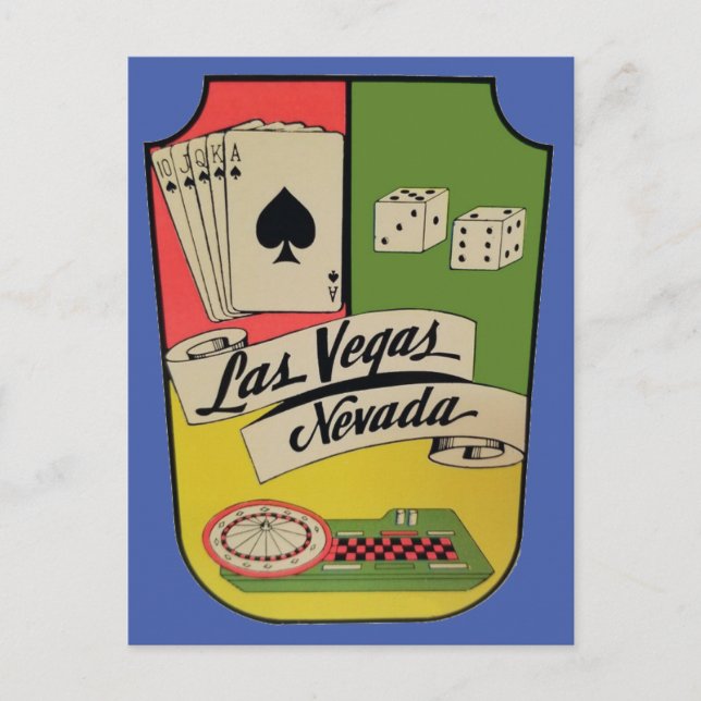 Las Vegas, Nevada Vintage Travel Postkarte (Vorderseite)