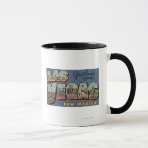 Las Vegas, New Mexiko - große Buchstabe-Szenen 2 Tasse