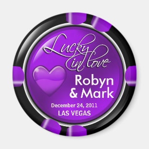 Las Vegas Newlyweds Casino Magnet