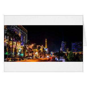 Las Vegas Night Lights Strip Eiffel Tower Casino