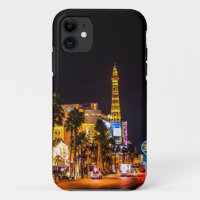 Las Vegas Night Lights Strip Eiffel Tower Casino