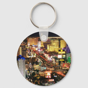 Las Vegas Night Skyline Keychain Schlüsselanhänger