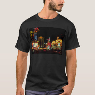 Las Vegas Night Time Neo Lights Casinos Unterschre T-Shirt