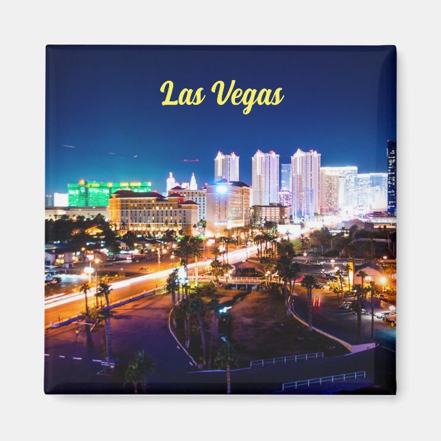 Las Vegas Nighttime Skyline Magnet (Vorne)