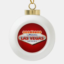 Las Vegas, NV Funny Welcome Sign Keramik Kugel-Ornament