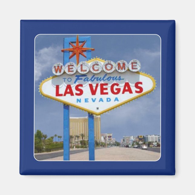 Las Vegas NV Sign Travel Souvenir Magnet (Vorne)