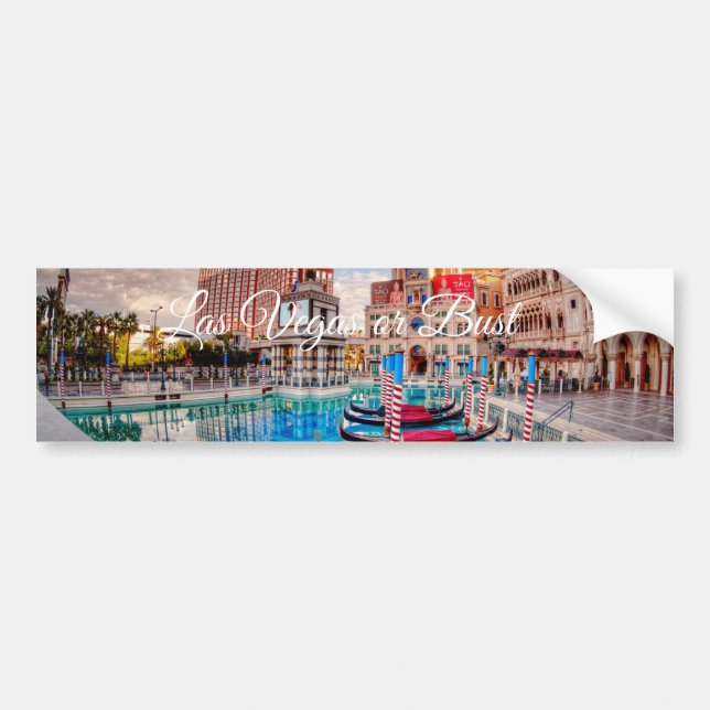 Las Vegas oder Fehlschlag Autoaufkleber (Vorne)