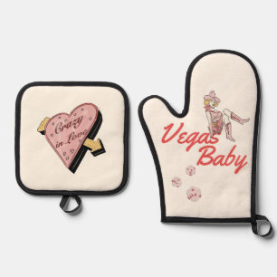 Las Vegas Ofenhandschuh & Topflappen-Set
