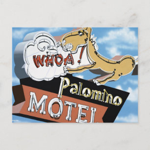Las Vegas Palomino Motel Retro Neon Schild Postkar Postkarte